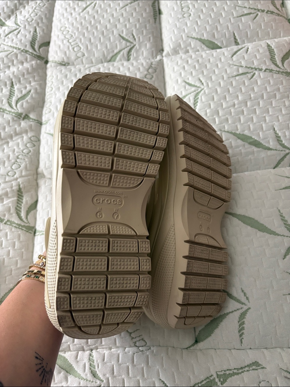 CROCS Platform Dual-Strap Sandals in Beige - Picture 3 of 3